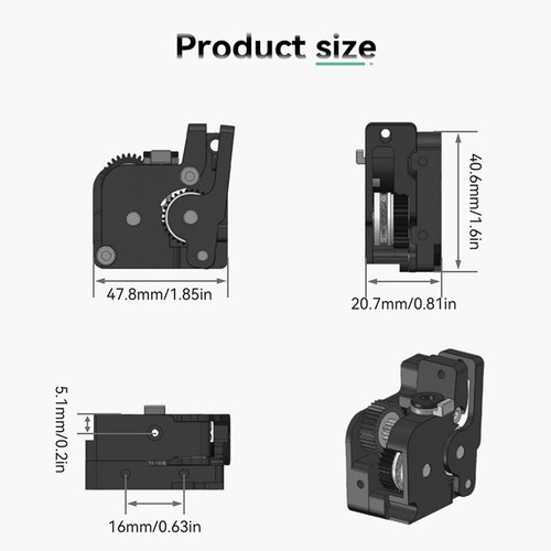 3D Printer Extrusion Kit: Upgraded K1 Extruder with Easy Dual Gear Installation - Picture 10 of 11