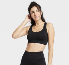 Women's Medium Support Seamless Racerback Sports Bra - All in Motion Size XS