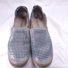 Women's Remonte Shoes 40 Leather Loafer Blue Perforated Slip on 8.5
