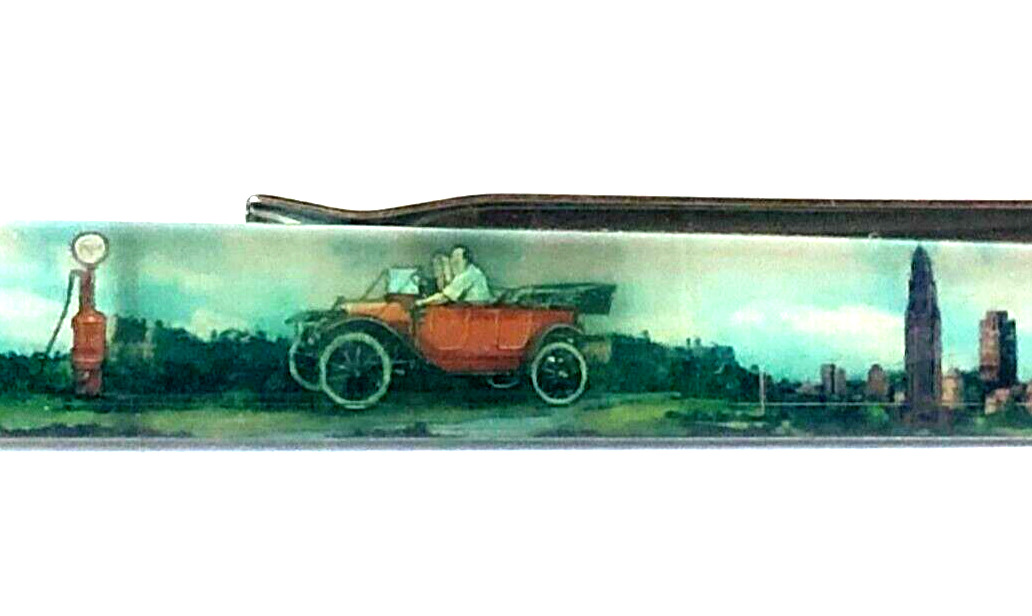 Nebraska Historical Road Floaty Pen Moving Vintage Car Gas Pump State Society