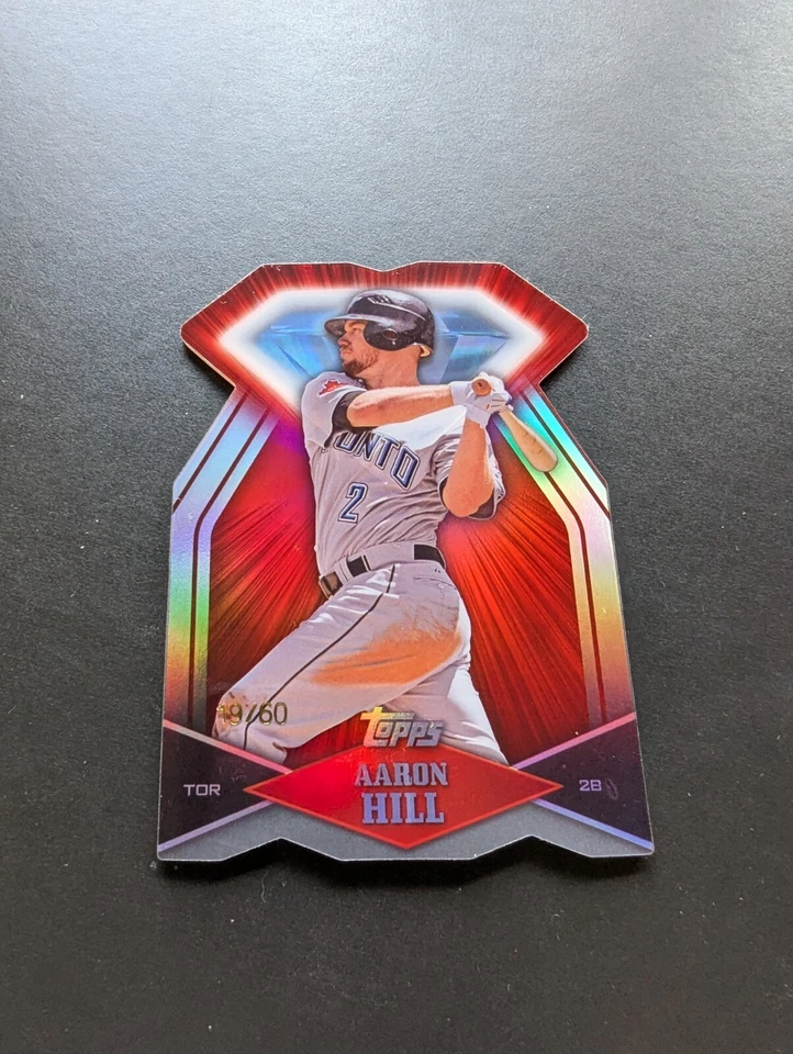 2011 Topps - Diamond Dig Contest Black Diamond /60 Die Cut #DDC-3 Aaron Hill - Image 2 of 4