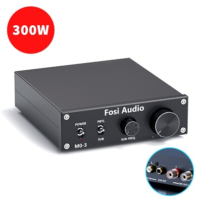 Fosi Audio M03 200W TPA3255 Subwoofer Amplifier Mini Mono Channel Amp W/ 32V US