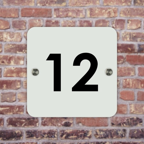 Señal de número de puerta de casa placa de pared dirección impresa personalizada moderna - Imagen 8 de 14