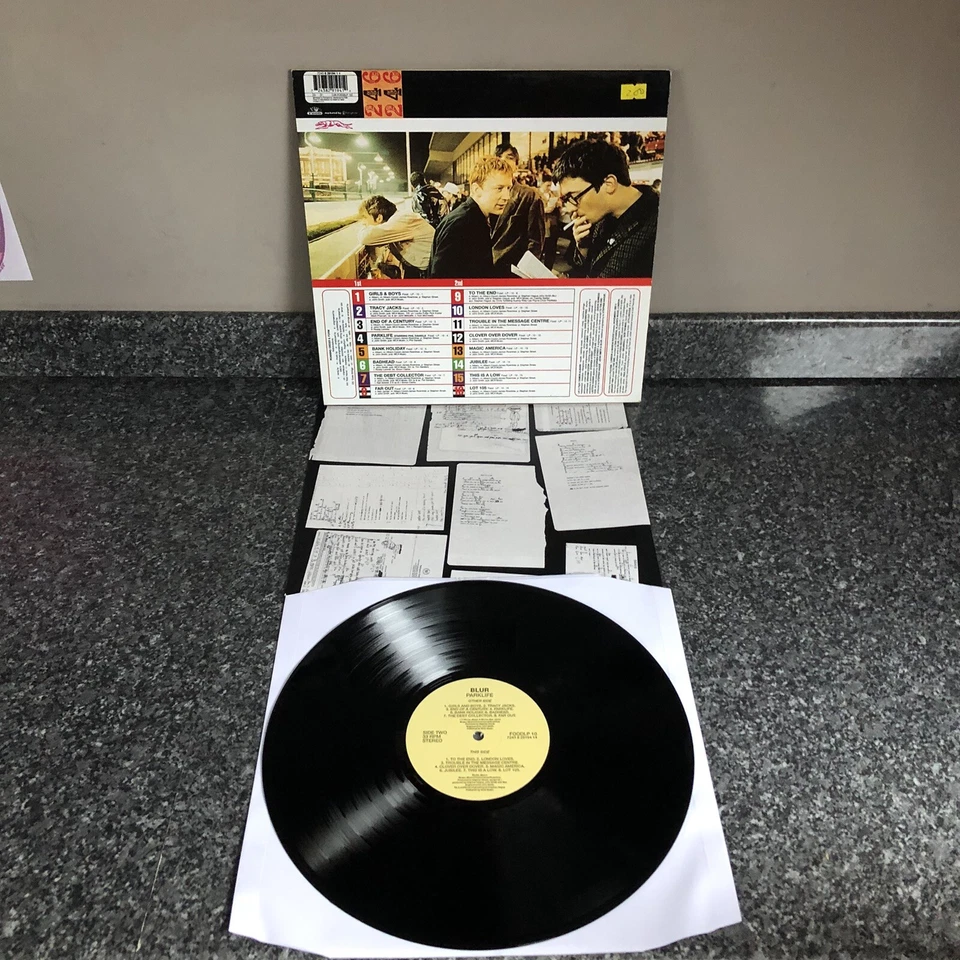 LP VINYL BLUR ALBUM PARKLIFE FOODLP 10 UK 1ST PRESS 1994 NM/NM- NICE COPY - Image 3 of 4