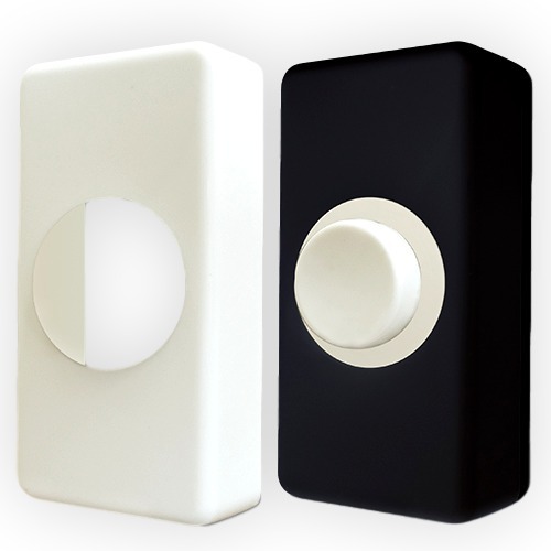 Eterna BPWB Wired Surface Mounted Bell Push Black / White IP20