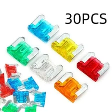 30PCS Assorted Kit Mixed Low Profile Mini Car Van Auto 5A-30A Micro Blade Fuse
