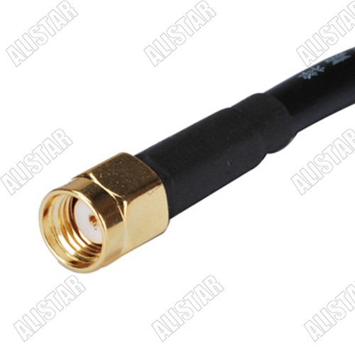 RP-SMA Male to SMA Female Jack Antenna Extension pigtail Cable 1M KSR195 Wi-Fi - Picture 3 of 3