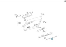 AMG GT R C 190 SLS R197 A1977200122 modanatura originale Mercedes barra porta sinistra