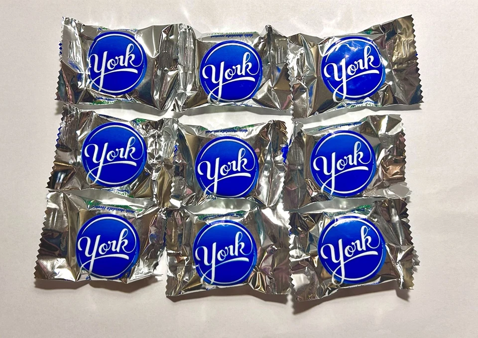 Caramelo York Peppermint Patties chocolate oscuro menta a granel 1 lb 2 lb 3 lb 5 lb 10 lb Foto 2 de 2