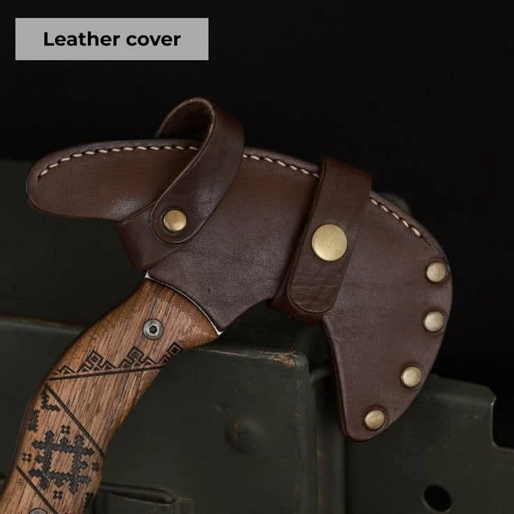 СТАРИННЫЙ ОХОТНИЧИЙ НОЖ ТОПОР 15 ДЮЙМОВ РУЧНОЙ РАБОТЫ D2-ИНСТРУМЕНТАЛЬНАЯ СТАЛЬ - Изображение 3 из 4