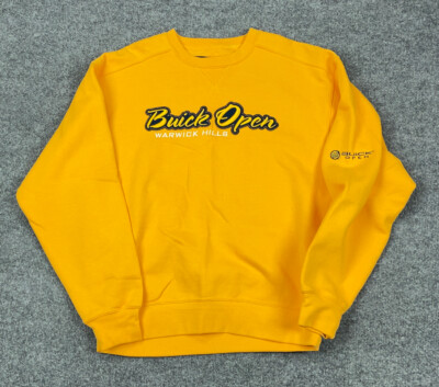 Buick Open Warwick Hills Yellow Embroidered Sweatshirt Adult Small Gear Sports