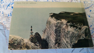 Beachy Head and Lighthouse Postcard 9179