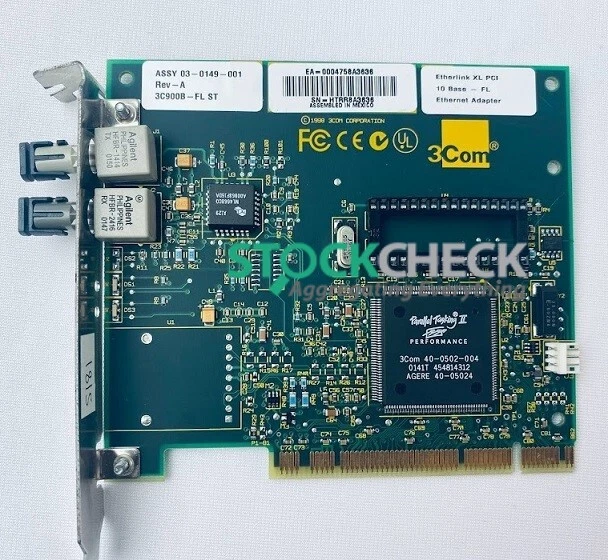 3Com 3C905C-TXM EtherLink 10/100Mbps Fast Ethernet PCI Adapter w/WOL Cable NEW e