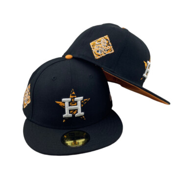 Houston Astros Tiger Fill World Series New Era 59fifty fitted MLB hat cap  black