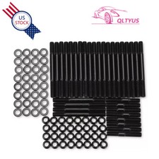 Cylinder Head Stud Kit Fit For Chevy Bbc 454 12 Point Head Stud Nut Washers Kit
