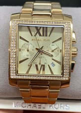 Michael Kors Uptown Glam GIA Chronograph Gold-tone Ladies Watch MK5673
