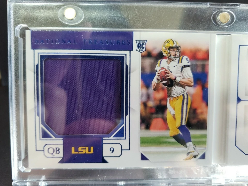 Joe Burrow 2020 National Treasures Collegiate Rookie Patch Auto Booklet 34/37 - Image 2 of 4