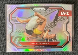 2021 Panini Prizm UFC | Amanda Ribas | Silver Refractor | Parallel | #162