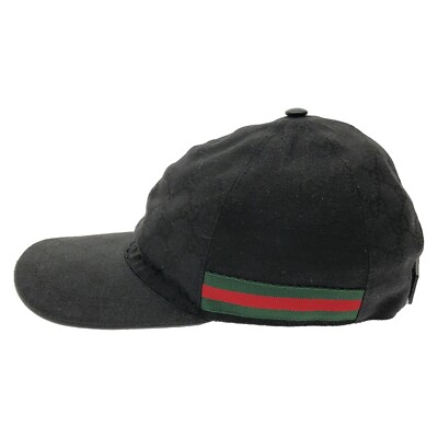 GUCCI Baseball cap 200035KQWBG1060L polyester Black NEW Women 1 #L