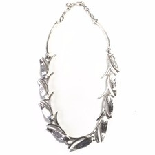 Delphine NARDIN PARIS Authentique Collier Branchage Metal Argenté