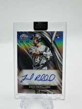 2024 Topps Chrome Black #CBA-ZR Silver Refractor Zach Remillard Rookie Auto /150