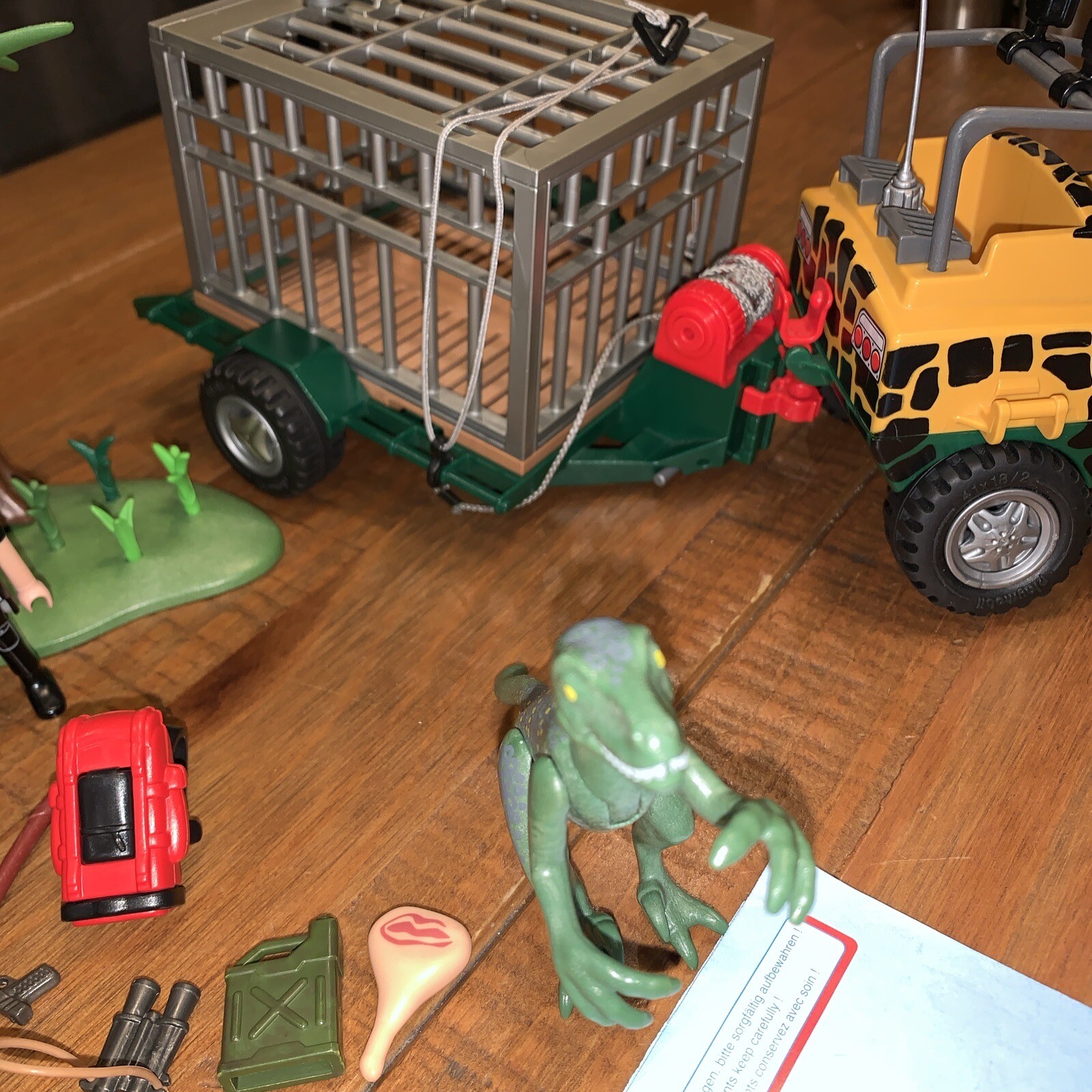 Playmobil 4175 Dinosaur Amphibian Jeep With Deinonychus eBay