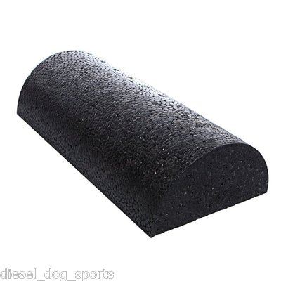 Foam Roller Yoga Exercise Fitness 6X12 HALF ROLL Black