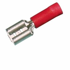 Female Quick Disconnect Vinyl Insulated .205 22-18 AWG Red - 100PK