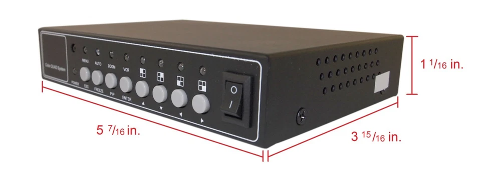 Evertech 4 Channel Analog Video Security Camera Color Quad Splitter Processor - Image 3 of 4