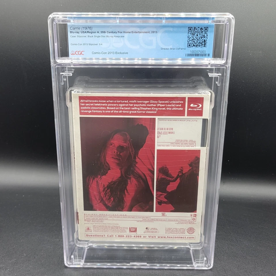 2013 Comic Con Cgc 9.6 A++ (9.4 Cover) Carrie - Bluray Blu Ray Dvd Sealed  - Image 2 of 2