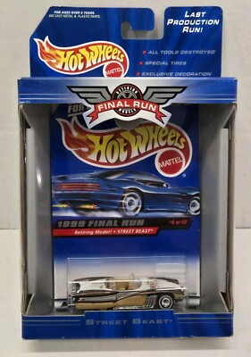 Hot Wheels Street Beast 1999 Final Run #4 of 12 Retired Model Convertible Mattel