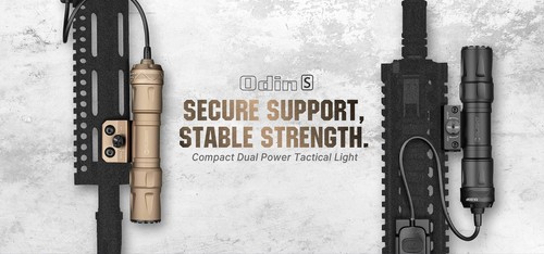 Linterna de montaje en riel recargable Olight Odin S 1500 lúmenes (MLOK-Tan) - Imagen 2 de 10
