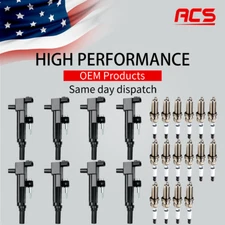 8X Ignition Coil OEM + 16X Iridium Spark Plug For Chrysler Dodge Jeep 4.7L UF601