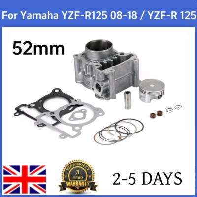 52mm Yamaha YZF-R 125 WR 125 R X 09-16 MT 125 14-18 Cylinder Piston Ki 125cc Fedex Express