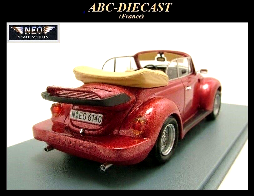 Miniature Voiture Neo 1:43 - VW Käfer Cabriolet (Schult Käfer) - Rouge - Résine - Modèle NEO46140