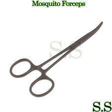 Mosquito Forceps Curved 5" Black Color Surgical Instruments