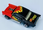 Vintage 1979 Superfast Matchbox 57 CHEVY Black Gasser Red Flames - Made in Macau