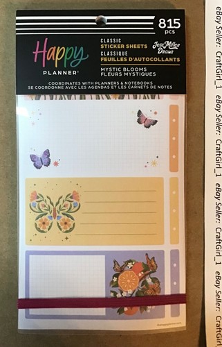 NEW! Happy Planner “MYSTIC BLOOMS” Value Pack Stickers 815 Pieces
