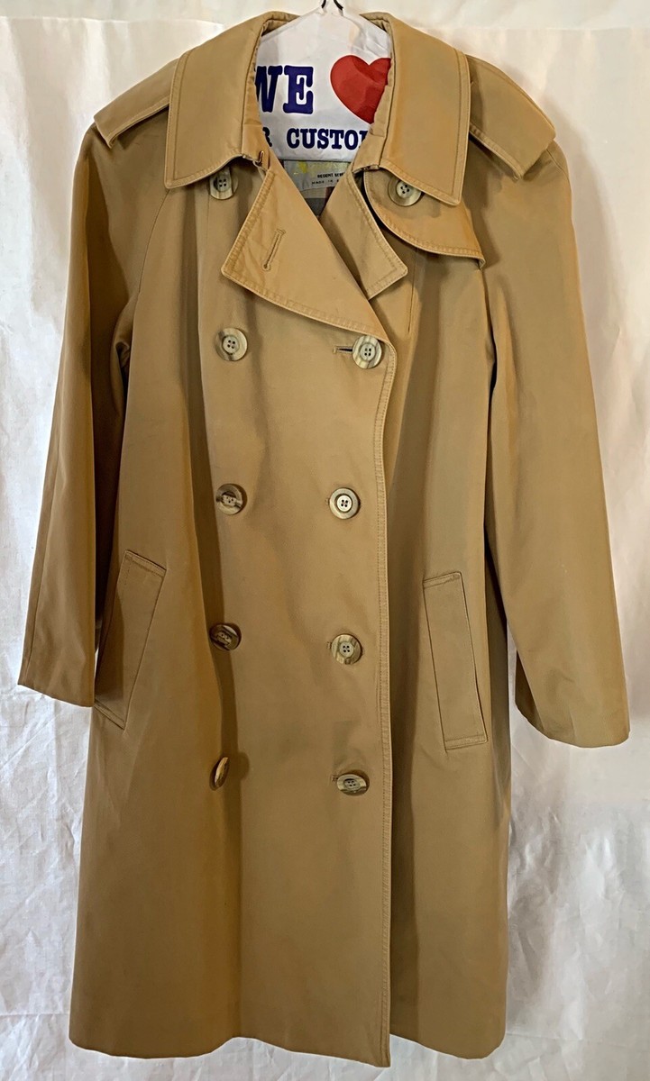 Clean&Beautiful Vintage Aquascutum Short Women Trench Coat Free US