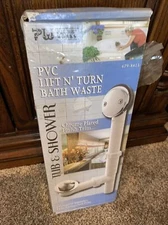 Plumb Works PVC Lift N' Turn Bath Waste Drain Chrome Plated Finish Trim 679-8413