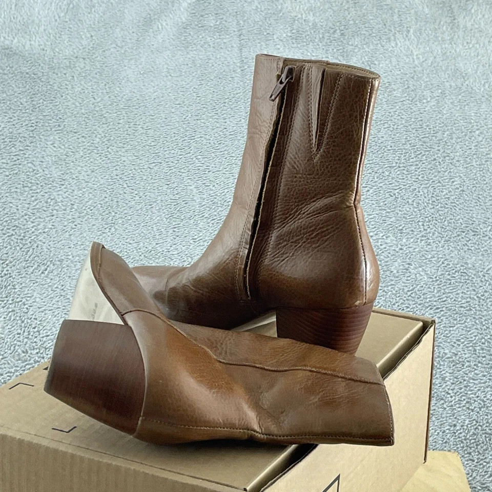 Botín de cuero para mujer Matisse, caramelo, 6 S146 Foto 4 de 4