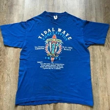 Tidal Wave Competition Lifeguard T-Shirt USA Paddle Board 1935 Size Large