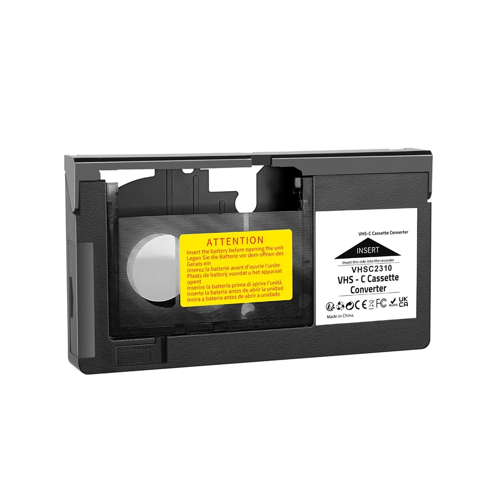 Convertidor VHS-C a VHS - Reproduce cintas de videocámara antiguas a través de tu reproductor de video Foto 3 de 4