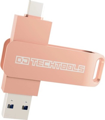 B-WARE DJ Techtools Chroma Drive USB 256 GB Rose Gold High Speed USB-A USB-C 3.2