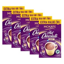 5 x Mokate Instant Hot Chocolate Milky Magnesium, 10 Sachets