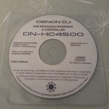 Denon DN-HC4500 Interface & Controller ASIO Driver and User instructions DISC
