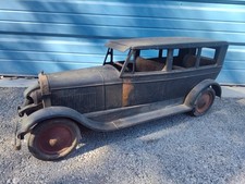 Spectacular Patina Vintage C.1927 Lincoln Sedan Pressed Steel Toy Made by Turner
