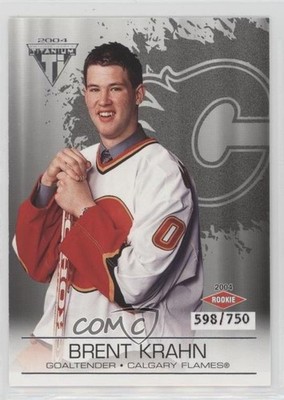 2003 Pacific Private Stock Titanium Retail /750 Brent Krahn #105 Rookie RC 0m8e