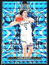Josh Giddey 2023-24 Panini Mosaic Blue Prizm Oklahoma City Thunder NBA No.150