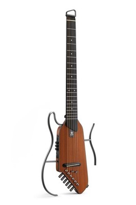 HUSH-I EVO2 Natural Headless Guitar Ultra Light Mahogany Detachable Stands